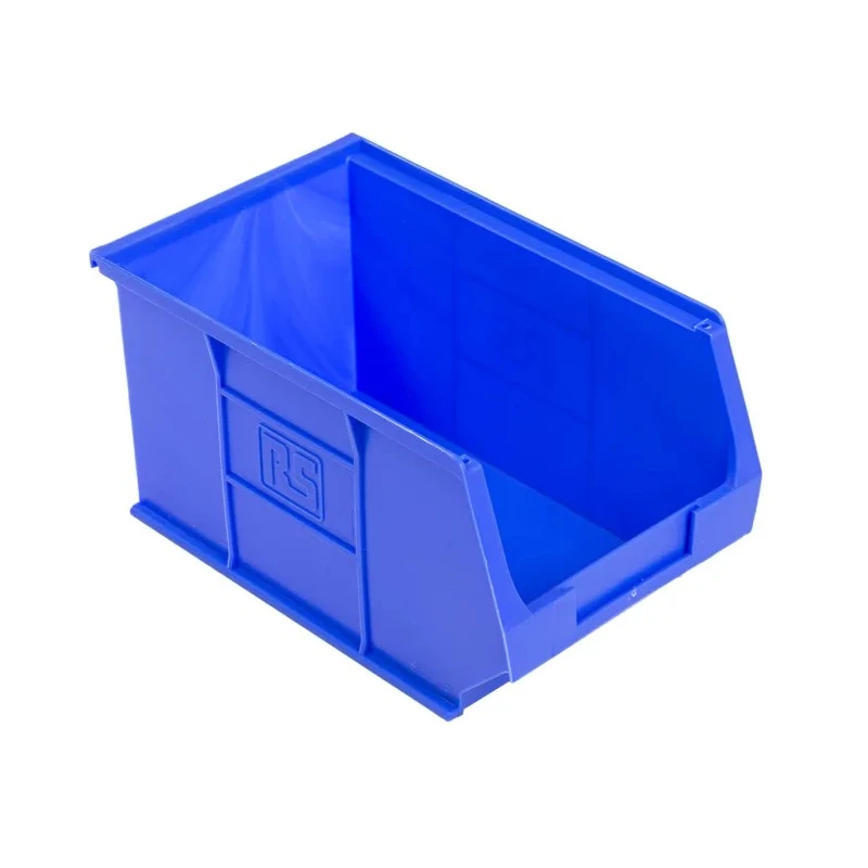 RS PRO Polypropylene Storage Bin, 240 mm x 150 mm x 130 mm, Blue 484-4056