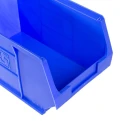 RS PRO Polypropylene Storage Bin, 240 mm x 150 mm x 130 mm, Blue 484-4056