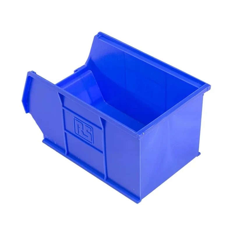 RS PRO Polypropylene Storage Bin, 240 mm x 150 mm x 130 mm, Blue 484-4056