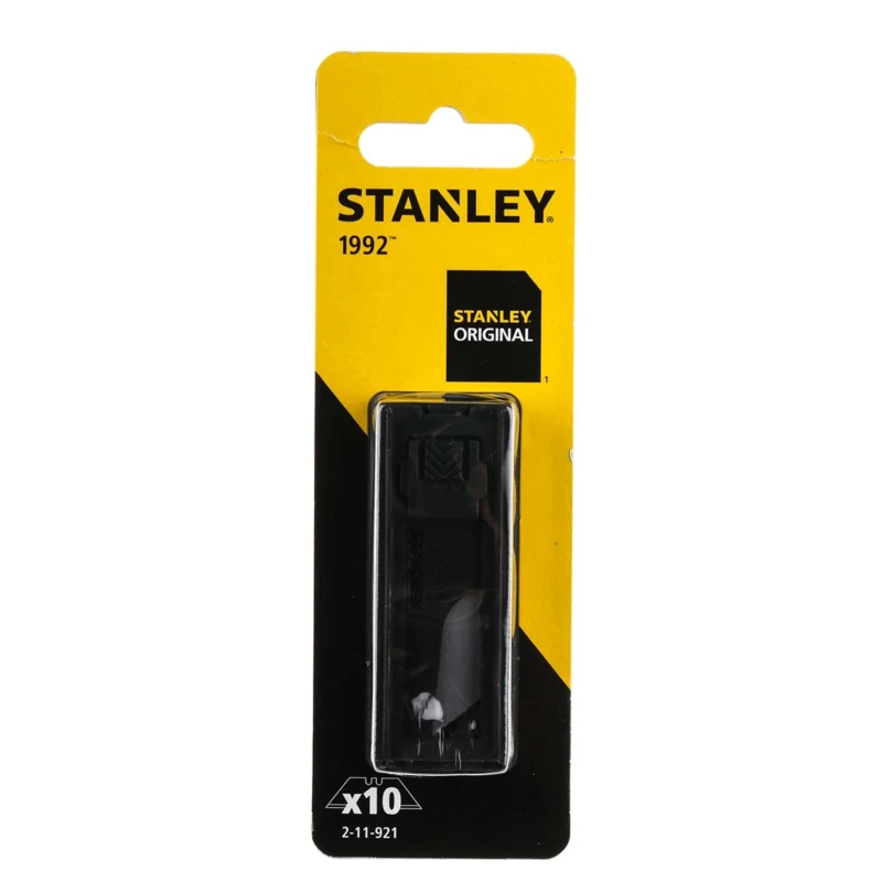 Stanley Heavy Duty Flat Safety Knife Blade 62 mm, 10 Pieces 2-11-921