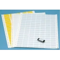Brady White Adhesive Printer Label Sheet, 10mm x 32mm, Pack of 500, Laser Printer Compatible RS-DAT-73-637
