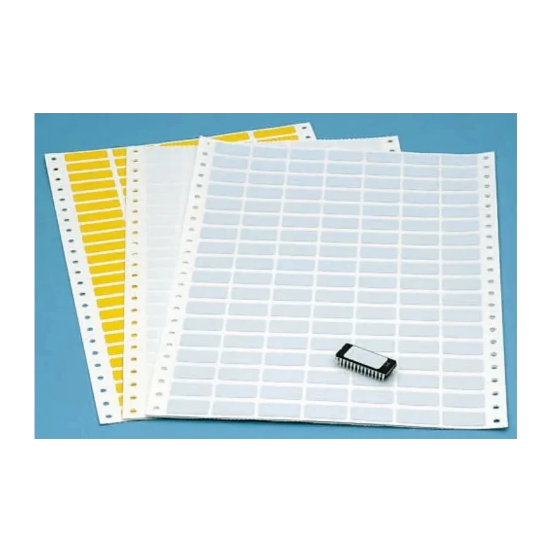 Brady White Adhesive Printer Label Sheet, 10mm x 32mm, Pack of 500, Laser Printer Compatible RS-DAT-73-637