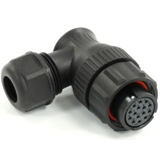 RS PRO Circular Connector, 15 Contacts, Cable Mount, 21 mm, Female Plug, IP68, 400V, 5A, Threaded 233-8344