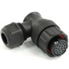 RS PRO Circular Connector, 15 Contacts, Cable Mount, 21 mm, Female Plug, IP68, 400V, 5A, Threaded 233-8344