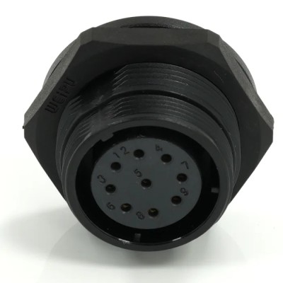RS PRO Circular Connector Socket 9 Contacts 21 mm Rear Mount Female IP68 400V 5A 233-8339
