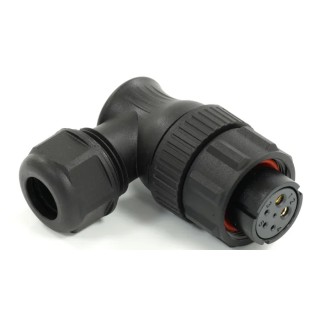 RS PRO Circular Connector 6 Contacts Cable Mount Plug Female IP68 21 mm 500V 30.5A Threaded Termination 233-8345