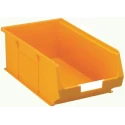 RS PRO Polypropylene Storage Bin, 350 mm x 205 mm x 130 mm, Yellow 484-4113