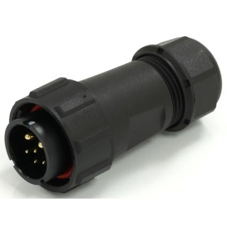 RS PRO Circular Connector 6 Contacts Cable Mount Plug Male 21 mm IP67 500V 30.5A 233-8368