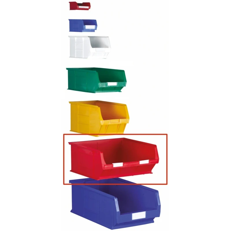 RS PRO Polypropylene Storage Bin 419 mm x 376 mm x 180 mm Green 484-4179