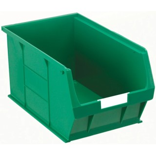 RS PRO Polypropylene Storage Bin, 350 mm x 205 mm x 181 mm, Green 484-4135
