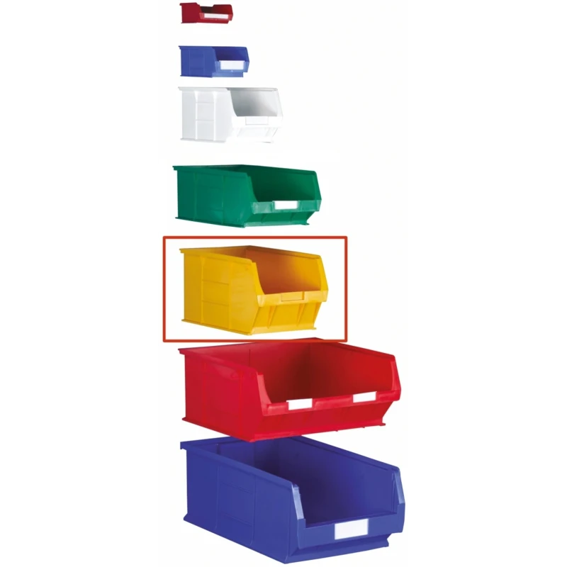 RS PRO Polypropylene Storage Bin, 350 mm x 205 mm x 181 mm, Green 484-4135