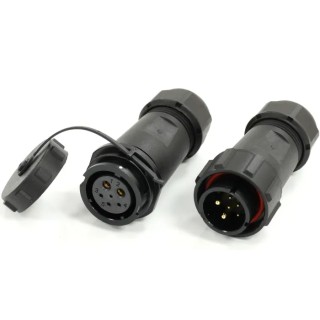 RS PRO Industrial Circular Connector, 6 Contacts, Cable Mount, 21 mm, Bayonet Mating, 500V, , Polyamide 66 & IP67