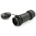 RS PRO Circular Connector, 6 Contacts, Cable Mount, 21 mm, Socket Male, Bayonet Mating, IP67, 500V, 30.5A 233-8379