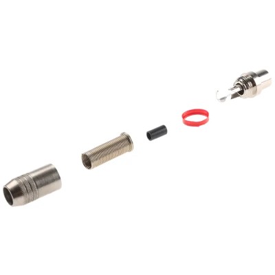 RS PRO Natural Black Straight Cable RCA Socket Nickel 5A 484-9348