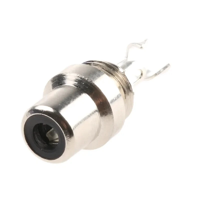 RS PRO Natural Black Straight Cable RCA Socket Nickel 5A 484-9348