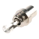 RS PRO Natural Black Straight Cable RCA Socket Nickel 5A 484-9348