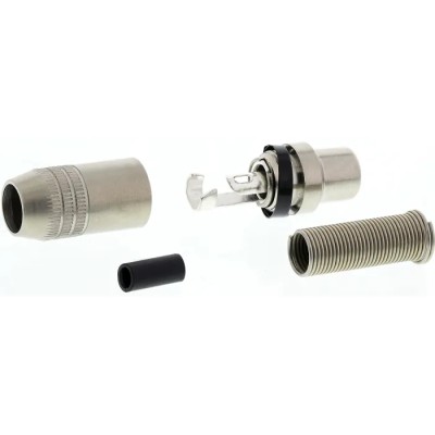 RS PRO Natural Straight Cable RCA Socket Nickel 5A 150-200V AC 484-9332