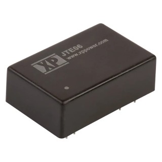 XP Power 6 W Isolated DC-DC Converter, 12V DC Output, 500 mA, 36V DC Max Input, 9V Min Input, Through Hole DIP-24 JTE0624S12