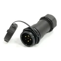 RS PRO Industrial Circular Connector 6 Contacts Cable Mount 21 mm Socket Male IP67 500V 25.5A Bayonet 233-8380