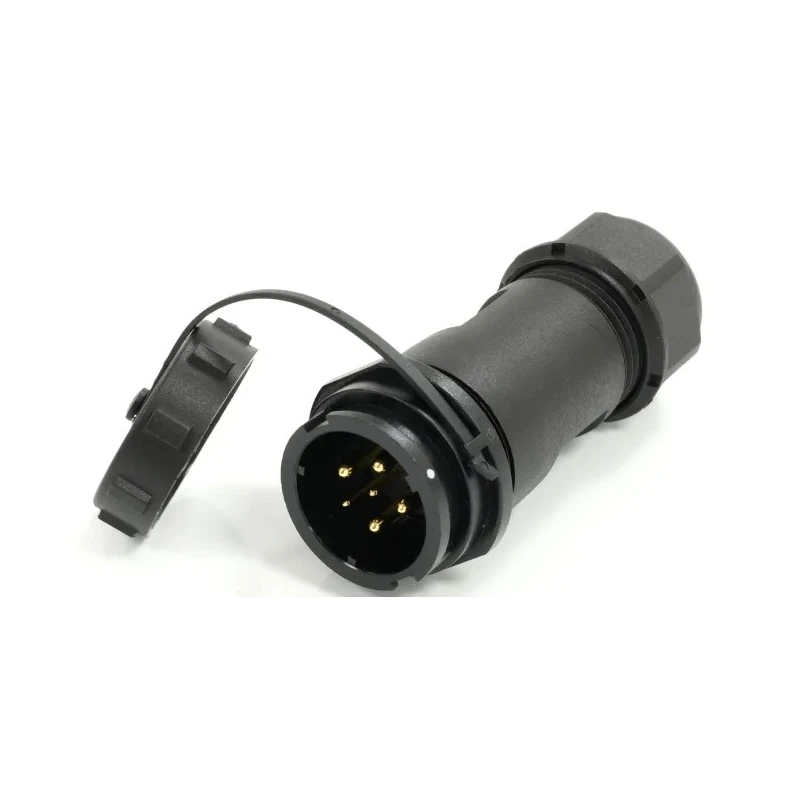RS PRO Industrial Circular Connector 6 Contacts Cable Mount 21 mm Socket Male IP67 500V 25.5A Bayonet 233-8380