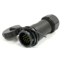 RS PRO Industrial Circular Connector 6 Contacts Cable Mount 21 mm Socket Male IP67 500V 25.5A Bayonet 233-8380