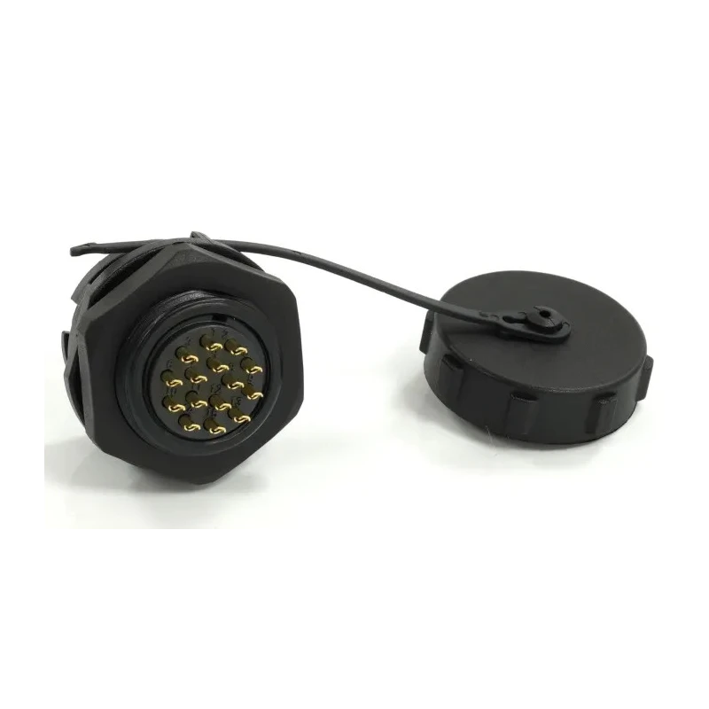 RS PRO Industrial Circular Connector, 15 Contacts, Front Mount, 21 mm, Socket Male, IP67, 400V, 5A 233-8386