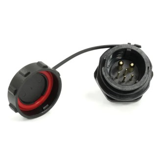 RS PRO Industrial Circular Connector, 6 Contacts, Front Mount, 21 mm, Socket Male, IP67, 500V, 30.5A, Bayonet 233-8387