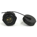 RS PRO Industrial Circular Connector, 6 Contacts, Front Mount, 21 mm, Socket Male, IP67, 500V, 30.5A, Bayonet 233-8387