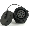 RS PRO Circular Connector 8 Contacts Front Mount 21 mm Socket Female IP67 500V 10A 233-8393