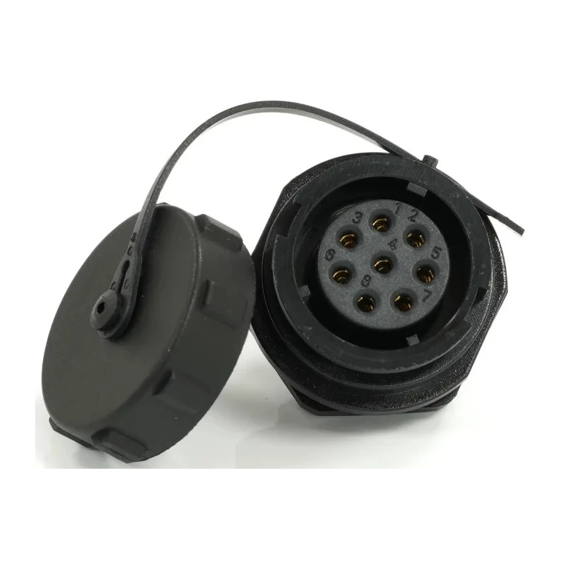 RS PRO Circular Connector 8 Contacts Front Mount 21 mm Socket Female IP67 500V 10A 233-8393