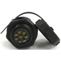 RS PRO Circular Connector 8 Contacts Front Mount 21 mm Socket Female IP67 500V 10A 233-8393