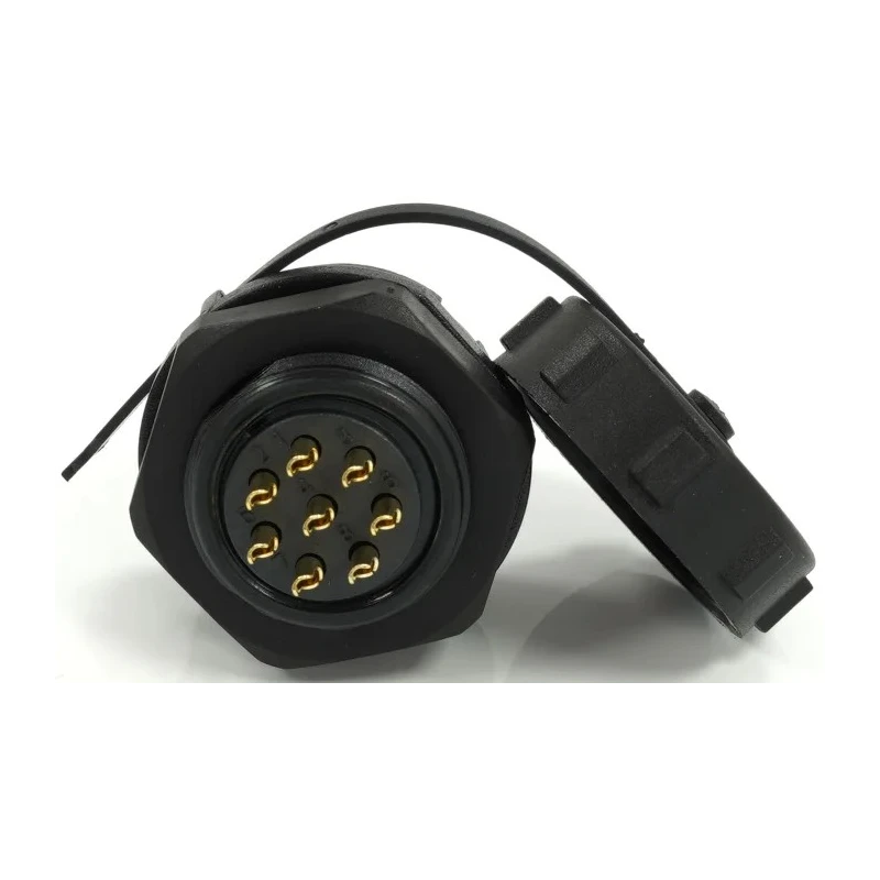 RS PRO Circular Connector 8 Contacts Front Mount 21 mm Socket Female IP67 500V 10A 233-8393