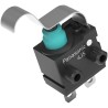 Panasonic Snap Action Micro Switch Simulated Roller Lever, Solder Terminal, 50mA, 16 V dc, SPST, IP67 ASQM16428-A