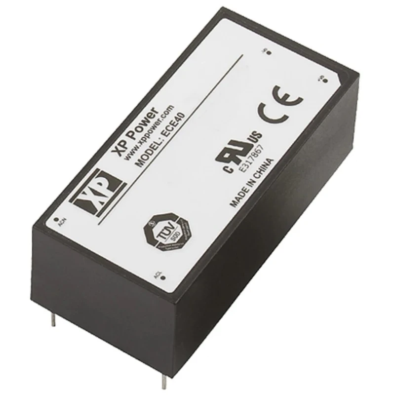 XP Power Switching Power Supply 24V DC 40W PCB Mount 85-264V AC Input ECE40US24