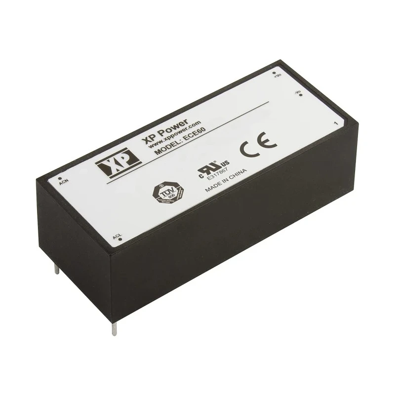 XP Power Switching Power Supply PCB Mount 15V DC 60W 4A 85-264V AC ECE60US15