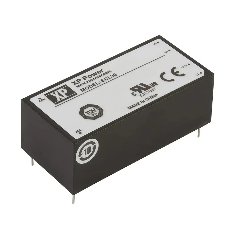 XP Power Switching Power Supply 2 Output 12V dc 30W 264V ac ECL30UD03-E