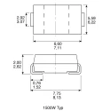 STMicroelectronics 1-Element Bi-Directional TVS Diode 1.5 kW, 2-Pin Surface Mount SMC SM15T100CA