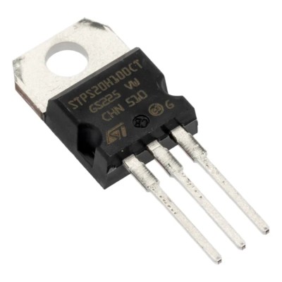 STMicroelectronics Schottky Diode 100 V 20 A Through Hole 3-Pin TO-220AB STPS20H100CT