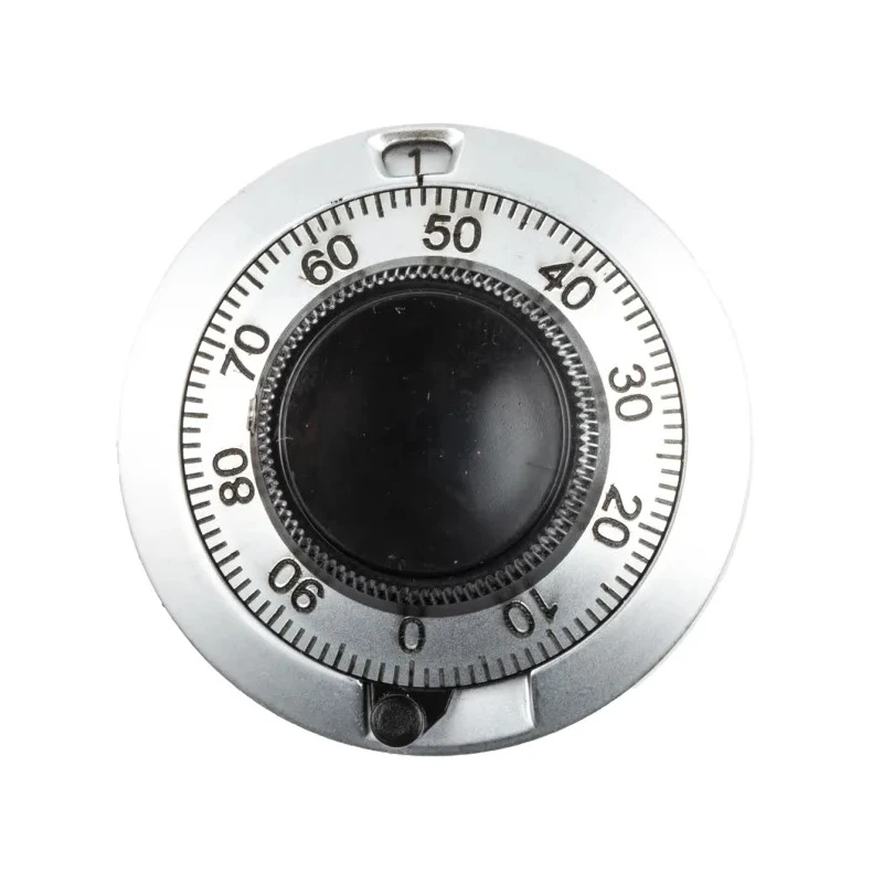 Vishay 46 mm Diameter Chrome Potentiometer Knob for 6.35 mm Circular Shaft 21PA11B10