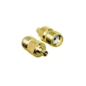 Linx Straight Coaxial Adapter SMA Socket to UFL Socket 0 to 6 GHz Gold Plated ADP-SMAF-UFLM