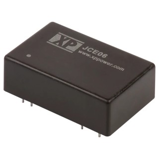 XP Power Isolated DC-DC Converter 12V DC Output 500 mA 18V DC Max Input 9V Min Input 6W Through Hole DIP-24 JCE0612S12