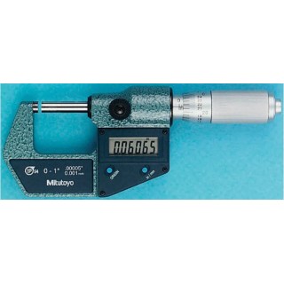 Mitutoyo Digital External Micrometre 25-50 mm, Accuracy ±0.00005 mm, Resolution 0.00005 in, Battery Operated 293-345-30
