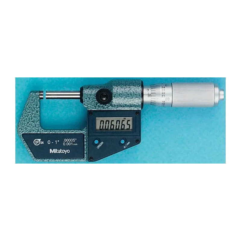 Mitutoyo Digital External Micrometre 25-50 mm, Accuracy ±0.00005 mm, Resolution 0.00005 in, Battery Operated 293-345-30