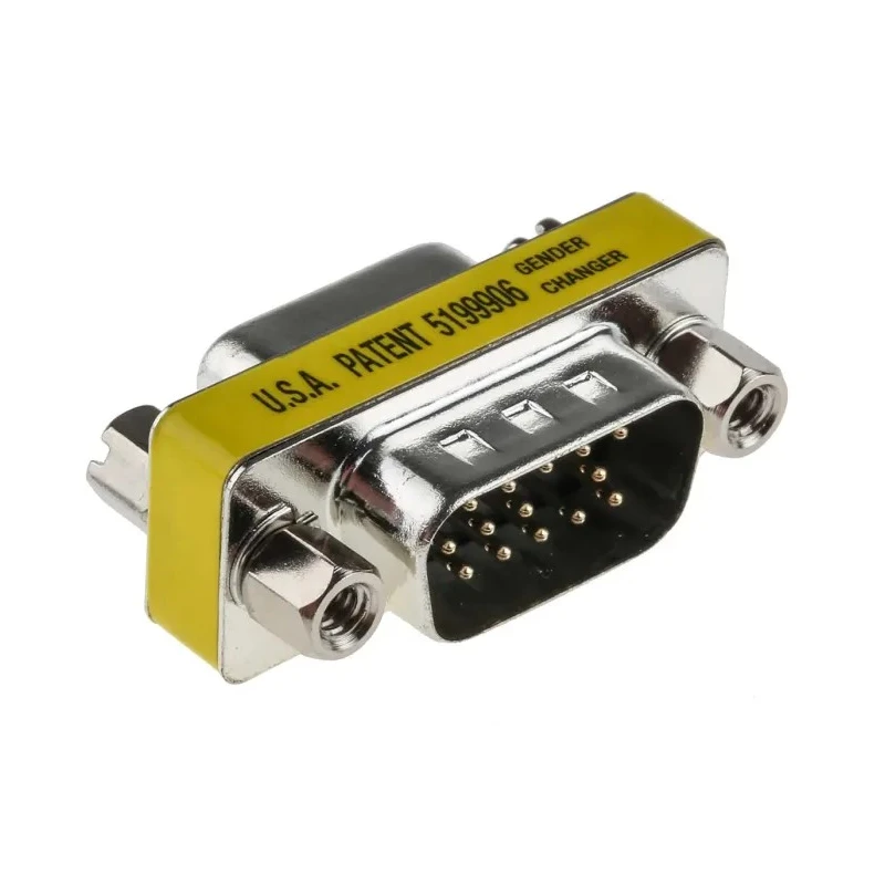 RS PRO D-Sub Adapter 15-Way Male to Female Through Hole Mount Brass Contacts Gold Over Nickel Plating 31.11mm 233-8925