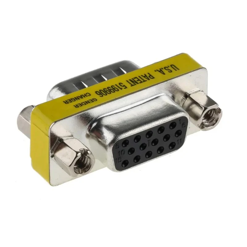 RS PRO D-Sub Adapter 15-Way Male to Female Through Hole Mount Brass Contacts Gold Over Nickel Plating 31.11mm 233-8925