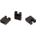 Wurth Elektronik WR-PHD Jumper Straight Female Black 4 Way 1 Row 2.54 mm Pitch 60910413421