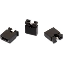 Wurth Elektronik WR-PHD Jumper Straight Female Black 3 Way 1 Row 2.54 mm Pitch 60910313421