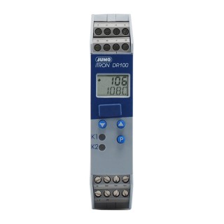 Jumo DIN Rail PID Temperature Controller 1 Input, 3 Output Relay, 240V, Model 702060/288-888-000-22