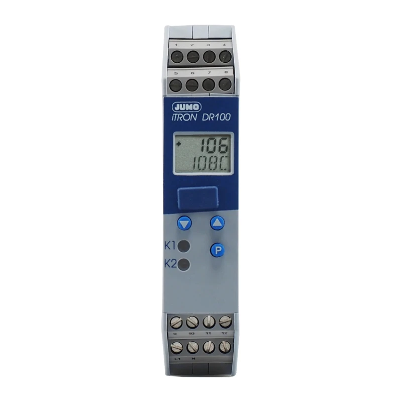 Jumo PID Temperature Controller 2 Output Relay SPDT/SPST, 240V AC On-Off 702060/288-888-000-23