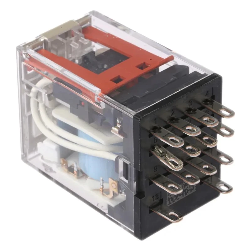 Omron DIN Rail Power Relay 24V DC Coil 5A Switching Current 4PDT MY4IN-D2 DC24(S)